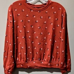 Cat & Jack Chestnut Brown Floral Print